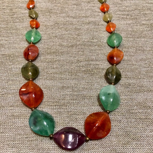 Boho Chunky Beaded Necklace - Picture 4 of 4